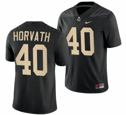 Purdue Boilermakers Zander Horvath Jersey #40 College Football Black