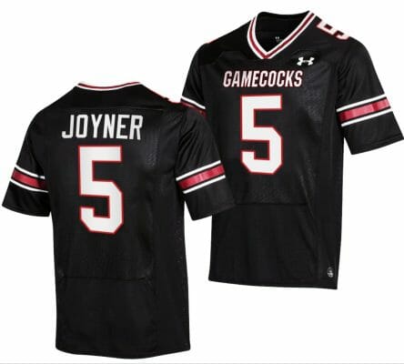 South Carolina Gamecocks Dakereon Joyner Jersey #5 College Football Stitched Black 2023 10 South Carolina Gamecocks Dakereon Joyner Jersey #5 College Football Stitched Black 2023