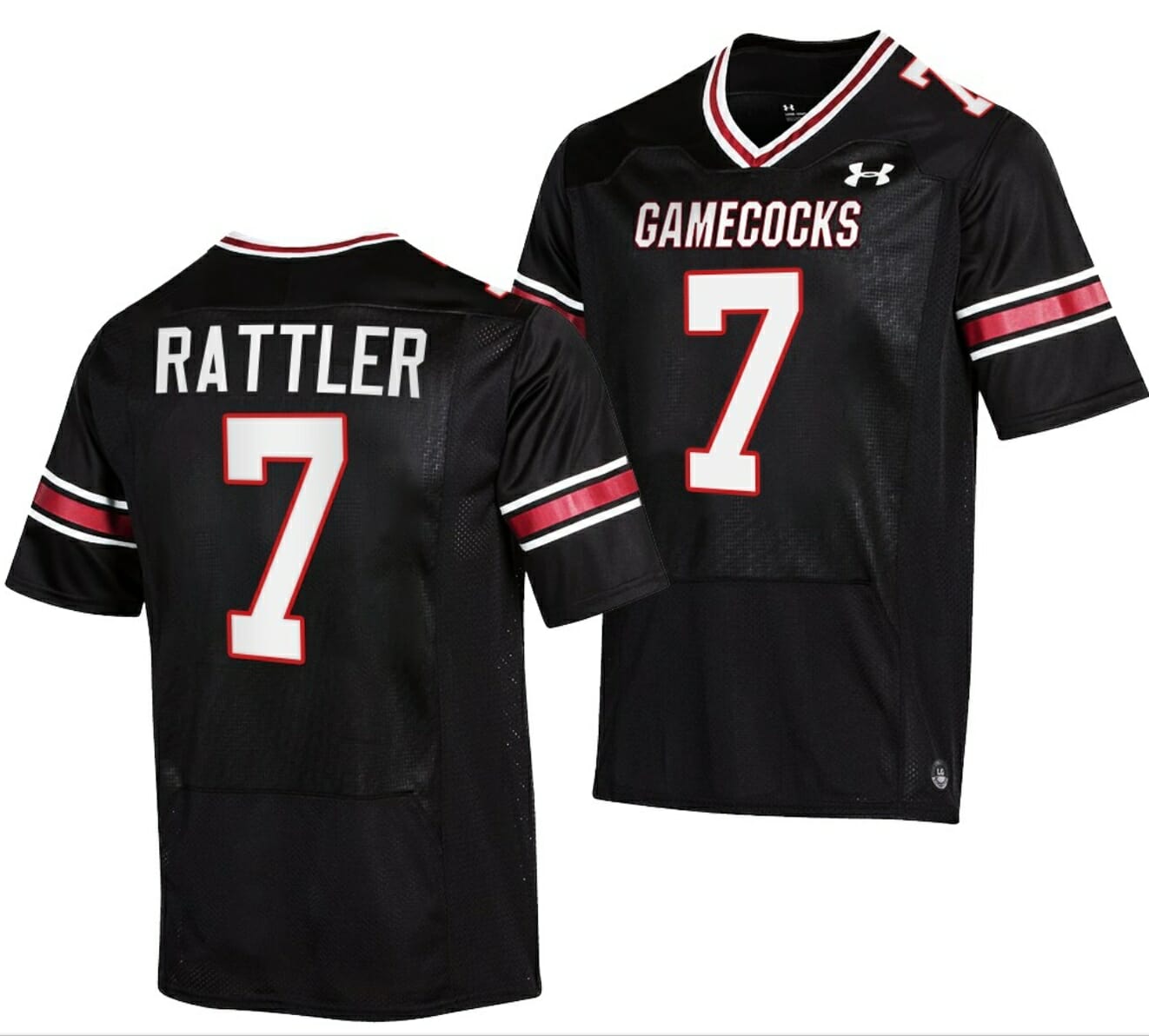 South Carolina Gamecocks Spencer Rattler Jersey #7 College Football Stitched Black 2023 1 South Carolina Gamecocks Spencer Rattler Jersey #7 College Football Stitched Black 2023