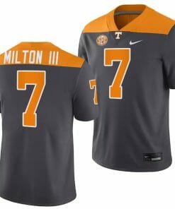 Tennessee Volunteers #7 Joe Milton III Jersey 2023 Artful Dodger Smokey Grey Alternate Football