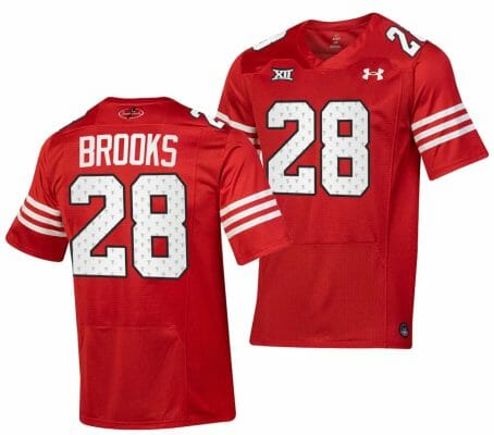 Texas Tech Red Raiders Tahj Brooks Jersey #28 College Football Throwback Stitched Red