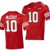 Texas Tech Red Raiders Drae McCray Jersey #10 College Football Throwback Stitched Red