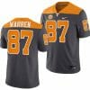Tennessee Volunteers #87 Jacob Warren Jersey 2023 Artful Dodger Smokey Grey Alternate Football