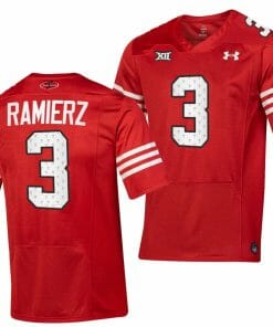 Texas Tech Red Raiders Bryce Ramierz Jersey #3 College Football Throwback Stitched Red