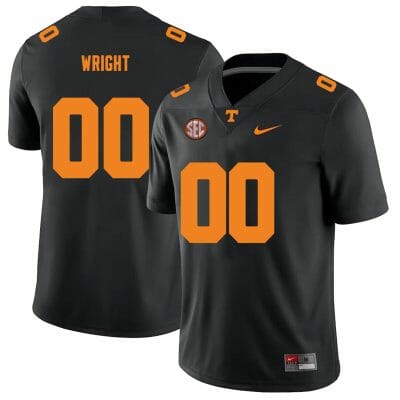 Tennessee Volunteers #00 Darnell Wright Jersey College Football New Black