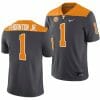 Tennessee Volunteers #1 Donte Thornton Jr Jersey 2023 Artful Dodger Smokey Grey Alternate Football