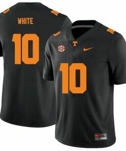 Tennessee Volunteers #10 Squirrel White Jersey College Football New Black