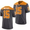 Tennessee Volunteers #15 Bru McCoy Jersey 2023 Artful Dodger Smokey Grey Alternate Football 7 Tennessee Volunteers #15 Bru McCoy Jersey 2023 Artful Dodger Smokey Grey Alternate Football