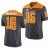 Tennessee Volunteers #16 Peyton Manning Jersey 2023 Artful Dodger Smokey Grey Alternate Football 7 Tennessee Volunteers #16 Peyton Manning Jersey 2023 Artful Dodger Smokey Grey Alternate Football