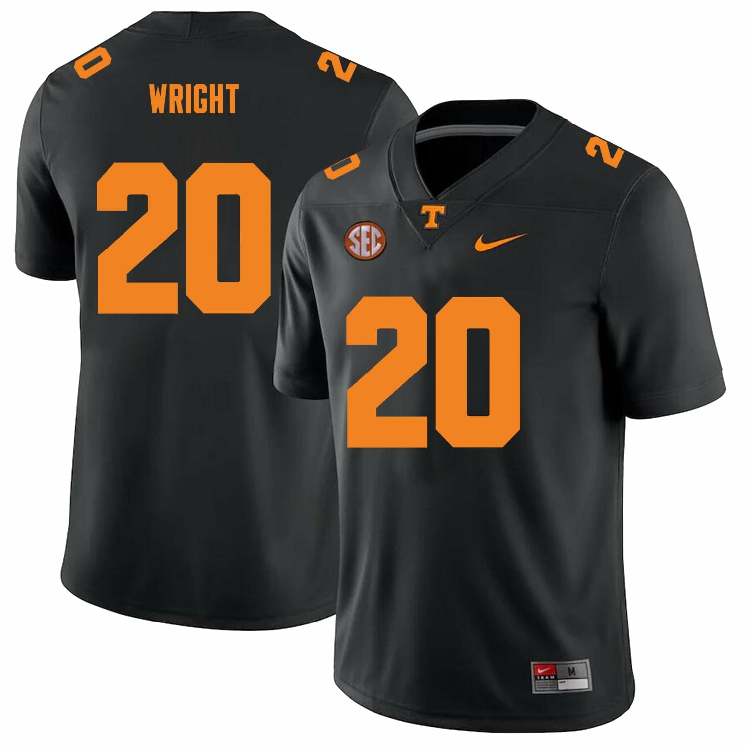 Tennessee Volunteers #20 Jaylen Wright Jersey College Football New Black 1 Tennessee Volunteers #20 Jaylen Wright Jersey College Football New Black