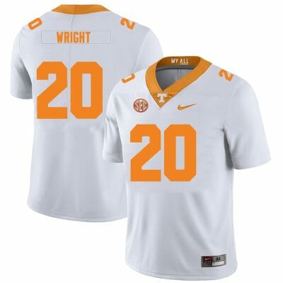 Tennessee Volunteers #20 Jaylen Wright Jersey College Football New White