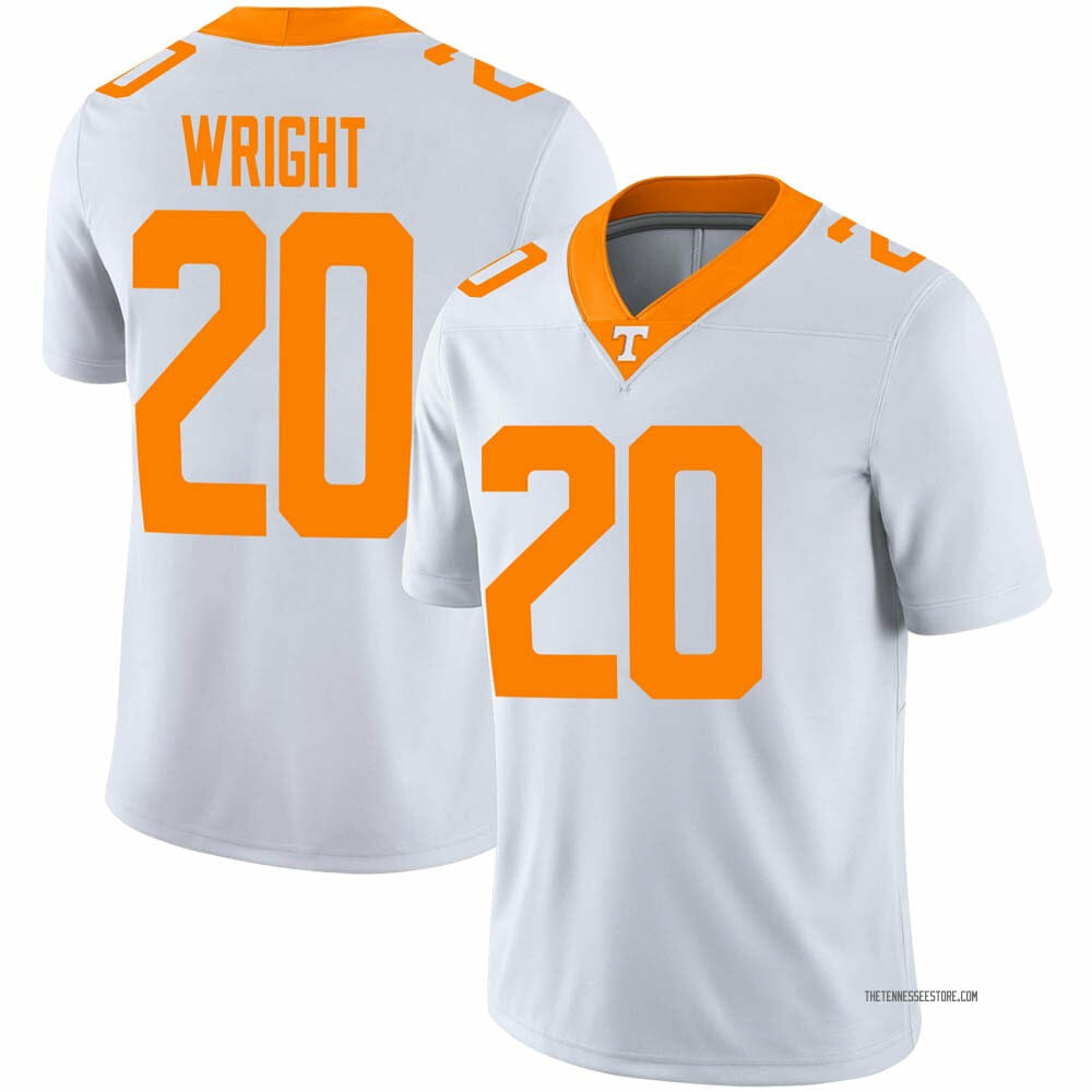 Tennessee Volunteers #20 Jaylen Wright Jersey College Football White 1 Tennessee Volunteers #20 Jaylen Wright Jersey College Football White
