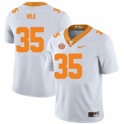 Tennessee Volunteers #35 Patrick Wilk Jersey College Football New White