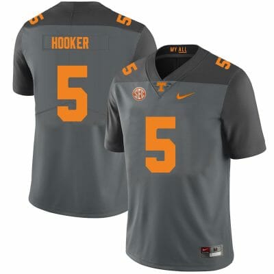 Tennessee Volunteers #5 Hendon Hooker Jersey College Football New Gray 10 Tennessee Volunteers #5 Hendon Hooker Jersey College Football New Gray