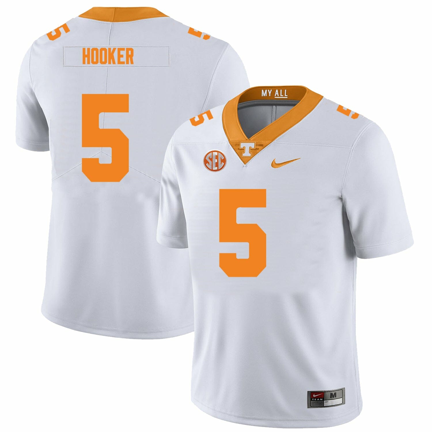 Tennessee Volunteers #5 Hendon Hooker Jersey College Football New White 1 Tennessee Volunteers #5 Hendon Hooker Jersey College Football New White