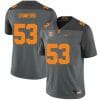 Tennessee Volunteers #53 Jeremiah Crawford Jersey College Football New Gray