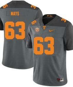 Tennessee Volunteers #63 Cooper Mays Jersey College Football New Gray