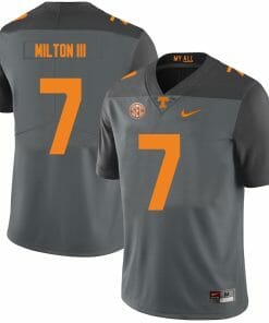 Tennessee Volunteers #7 Joe Milton III Jersey College Football Gray