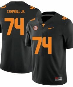 Tennessee Volunteers #74 John Campbell Jr Jersey College Football New Black
