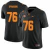 Tennessee Volunteers #76 Javontez Spraggins Jersey College Football New Black 7 Tennessee Volunteers #76 Javontez Spraggins Jersey College Football New Black