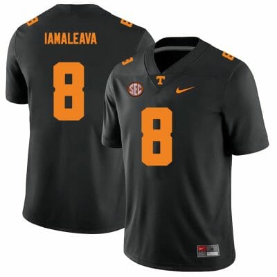 Tennessee Volunteers #8 Nico lamaLeava Jersey College Football Black 10 Tennessee Volunteers #8 Nico Lamaleava Jersey College Football Black
