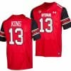 Utah Utes #13 Landen King Jersey College Football Red