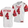 Utah Utes #4 Mycah Pittman Jersey College Football White Replica