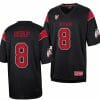 Utah Utes #8 Cole Bishop Jersey Throwback College Football Black 7 Utah Utes #8 Cole Bishop Jersey Throwback College Football Black