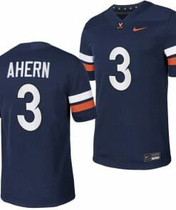 Virginia Cavaliers Josh Ahern Jersey #3 College NIL Football Game 2023 Navy