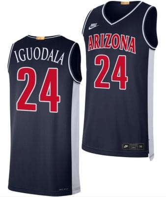 Arizona Wildcats Andre Iguodala Jersey #24 Limited Retro Basketball 2023-24 Navy