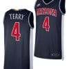 Arizona Wildcats Dalen Terry Jersey #4 Limited Retro Basketball 2023-24 Navy