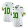 Bo Nix Jersey #10 Oregon Ducks Mighty Oregon 1984 Football Throwback White