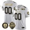 Custom Georgia Bulldogs Jersey Name and Number Football 2023 Back To Back Champions Vince Dooley Patch White Gold 4 Custom Georgia Bulldogs Jersey Name and Number Football 2023 Back To Back Champions Vince Dooley Patch White Gold