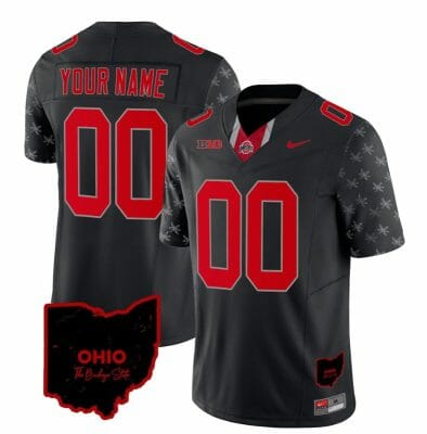 Custom Ohio State Buckeyes Jersey Name and Number College Football Stitched Alternate Black Limited 8 Custom Ohio State Buckeyes Jersey Name and Number College Football Stitched Alternate Black Limited