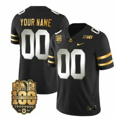 Custom Ohio State Buckeyes Jersey Name and Number College Football Stitched Black Limited