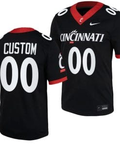 Custom Cincinnati Bearcats Jersey Name and Number Black 2023 Replica College Football