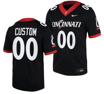 Custom Cincinnati Bearcats Jersey Name and Number Black 2023 Replica College Football