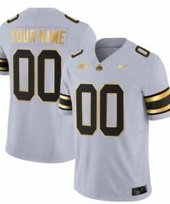 Custom Ohio State Buckeyes Jersey Name and Number College Football Stitched Gray Gold