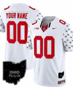 Custom Ohio State Buckeyes Jersey Name and Number College Football Stitched Alternate White Limited