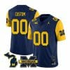 Custom Michigan Wolverines Jersey Special Name and Number College Football 2023 Stitched Maize Sleeves