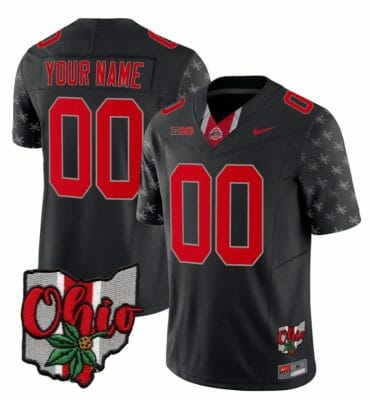 Custom Ohio State Buckeyes Jersey Name and Number College Football 2023 Stitched Alternate Black Limited 8 Custom Ohio State Buckeyes Jersey Name and Number College Football 2023 Stitched Alternate Black Limited
