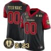 Custom Georgia Bulldogs Jersey Name and Number Football 2023 Vince Dooley Patch Gold Color Black 5 Custom Georgia Bulldogs Jersey Name and Number Football 2023 Vince Dooley Patch Gold Color Black