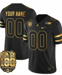 Custom Ohio State Buckeyes Jersey Name and Number College Football Stitched Black Gold