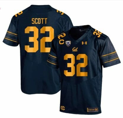 Cal Bears Daniel Scott Jersey #32 College Football 2023 Stitched Navy
