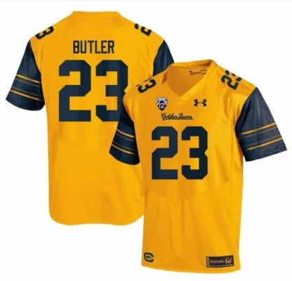 Cal Bears Dejuan Butler Jersey #23 College Football 2023 Stitched Gold 10 Cal Bears Dejuan Butler Jersey #23 College Football 2023 Stitched Gold