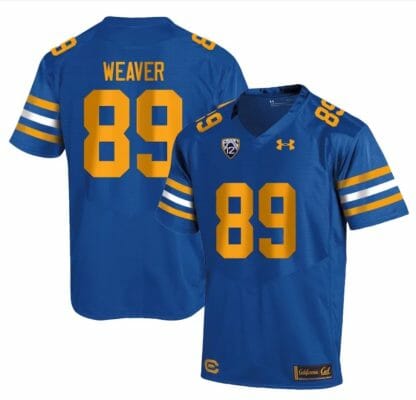 Cal Bears Evan Weaver Jersey #89 College Football 2023 Stitched Royal
