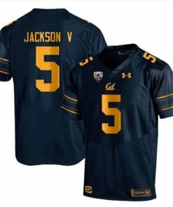 Cal Bears Jackson V Jersey #5 College Football 2023 Stitched Navy