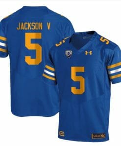 Cal Bears Jackson V Jersey #5 College Football 2023 Stitched Royal