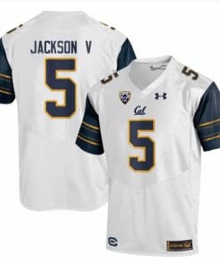 Cal Bears Jackson V Jersey #5 College Football 2023 Stitched White