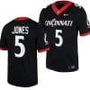 Cincinnati Bearcats Emory Jones Jersey #5 Black 2023 Replica College Football